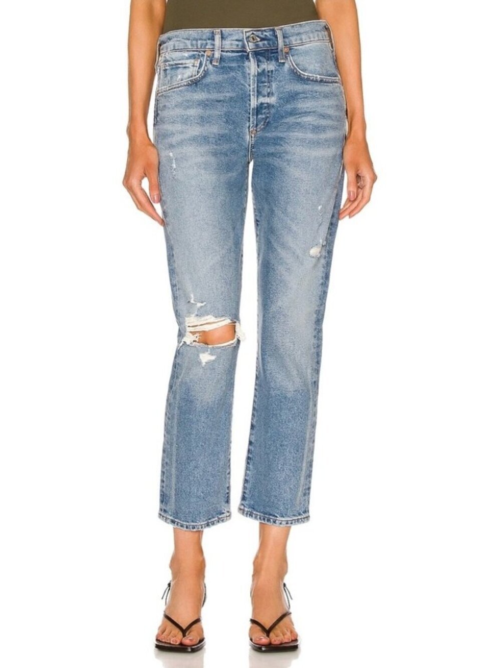 Citizens of Humanity Emerson Slim Fit Boyfriend Jeans in Meadow - 24"